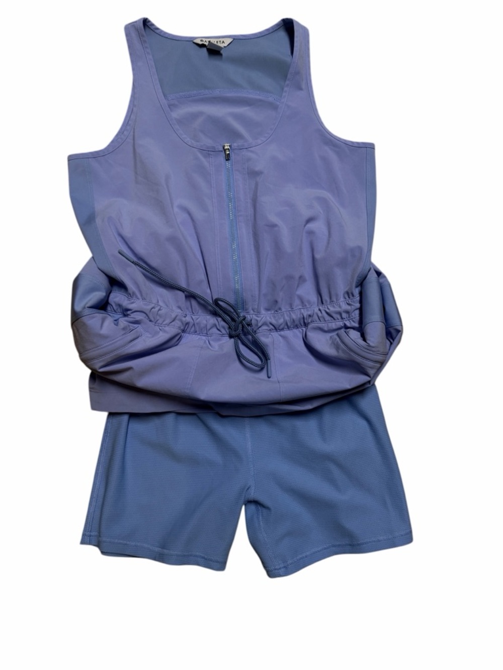 Athleta Light Blue Sleeveless Mini Dress - Picture 3 of 9